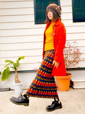 「Design Tshirts Store graniph（デザイン　ティーシャツ　ストア　グラニフ）のアイテム（ジャケット/アウター）」を使った、ミチルさん（レディース・162cm）の冬コーディネート