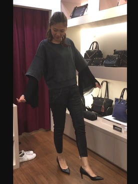 「シフォン袖」｜N.Naoさん（レディース・172cm）の夏コーディネート