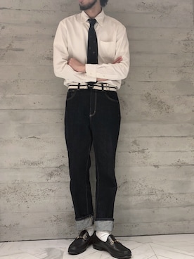 「GUコーデ」｜「アイテム（フォーマルスーツ/小物）」を使った、Jimaさん（メンズ・177cm）の冬コーディネート