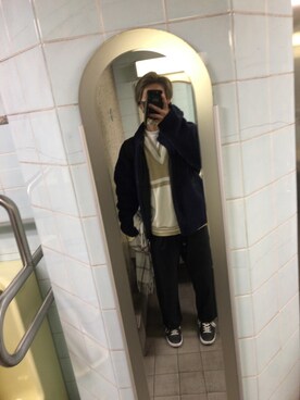 「MinoriTY（マイノリティ）のアイテム（ブルゾン）」を使った、まさん（メンズ・174cm）の冬コーディネート