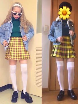 「PECOGIRL」｜星野りよんさん（レディース・151cm）の冬コーディネート