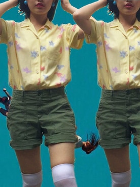 「ニーハイソックス」｜星野りよんさん（レディース・151cm）の夏コーディネート