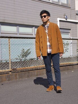 「nonnative（ノンネイティブ）のアイテム（ブルゾン）」を使った、UNDERPASSさん（メンズ・170cm）の冬コーディネート