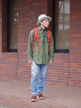 「SOPHNET.（ソフネット）のアイテム」を使った、UNDERPASSさん（メンズ・168cm）の春コーディネート