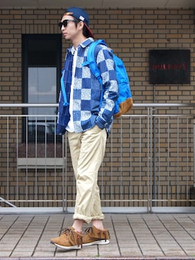 「SOPHNET.（ソフネット）のアイテム」を使った、UNDERPASSさん（メンズ・172cm）の春コーディネート