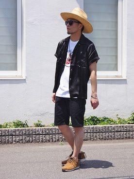 「VISVIM（ビズビム）のアイテム」を使った、UNDERPASSさん（メンズ・168cm）の春コーディネート