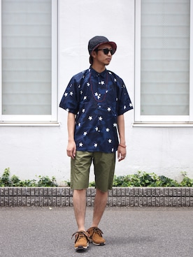 「SOPHNET.（ソフネット）のアイテム」を使った、UNDERPASSさん（メンズ・172cm）の夏コーディネート