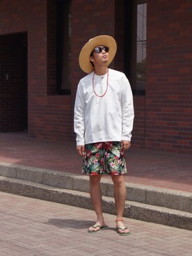 「SOPHNET.（ソフネット）のアイテム」を使った、UNDERPASSさん（メンズ・172cm）の夏コーディネート
