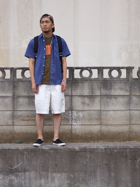 「hobo」｜UNDERPASSさん（メンズ・171cm）の夏コーディネート