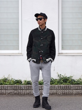 「SOPHNET.（ソフネット）のアイテム」を使った、UNDERPASSさん（メンズ・172cm）の秋コーディネート