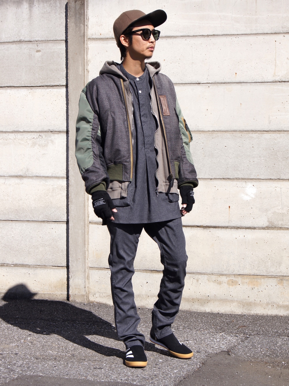 JUNYA WATANABE MANのMA-1を使った人気ファッション