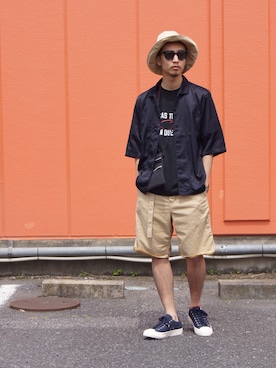 「nonnative(ノンネイティブ)のアイテム(トップス)」を使った、UNDERPASSさん(メンズ・172cm)の春コーディネート