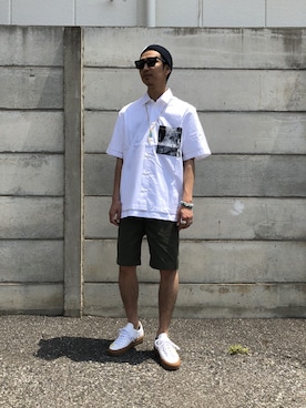 「OAMC（オーエーエムシー）のアイテム」を使った、UNDERPASSさん（メンズ・172cm）の春コーディネート