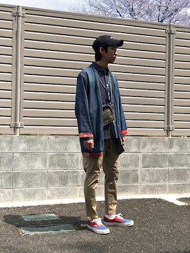 「SOPHNET.（ソフネット）のアイテム」を使った、UNDERPASSさん（メンズ・173cm）の春コーディネート