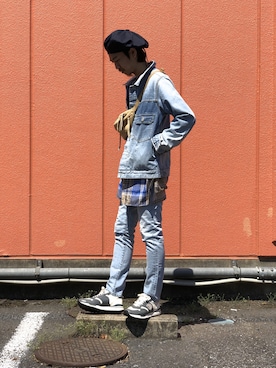 「MIKIA」｜「アイテム（ジャケット/アウター）」を使った、UNDERPASSさん（メンズ・173cm）の春コーディネート
