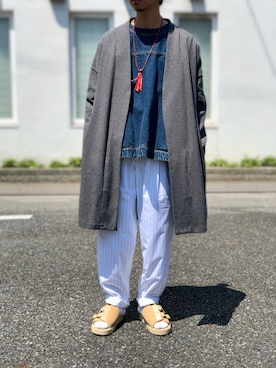 「MIKIA」｜UNDERPASSさん（メンズ・172cm）の春コーディネート