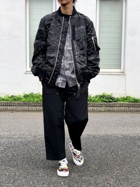 Sacai サカイ のma 1を使ったメンズ人気ファッションコーディネート ユーザー ショップスタッフ 地域 日本 Wear