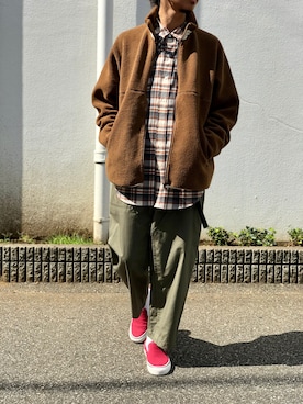 「Graphpaper（グラフペーパー）のアイテム」を使った、UNDERPASSさん（メンズ・173cm）の秋コーディネート