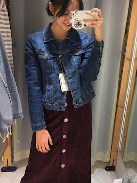 「PULL&BEAR（プルアンドベア）のアイテム（アンダーウェア）」を使った、害怕青蛙さん（レディース・174cm）の秋コーディネート