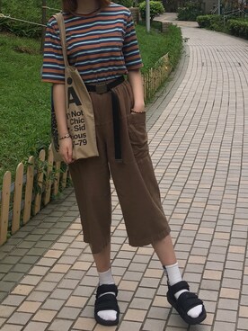 「A land（エーランド）のアイテム」を使った、♪♫ ✎ Katie 嵐 ☻ ♬❀さん（レディース・168cm）の夏コーディネート