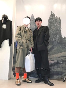 「アイテム（トレンチコート）」を使った、Kentさん（メンズ・173cm・20代）の春コーディネート