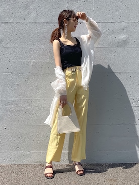 「アイテム（イヤリング）」を使った、yuriさん（レディース・160cm・20代）の春コーディネート