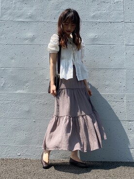 yuriさんの「ティアードスカート」を使ったコーディネート