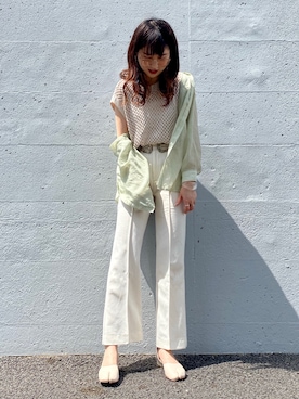 「tone（トーン）のアイテム」を使った、yuriさん（レディース・160cm）の夏コーディネート