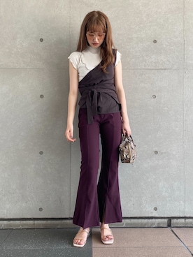 「ＡＮＤＪ（アンドジェイ）のアイテム」を使った、yuriさん（レディース・160cm）の夏コーディネート