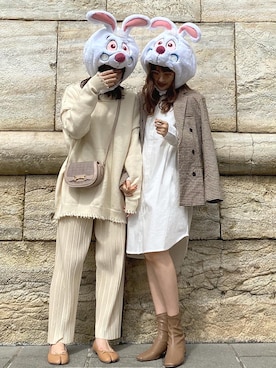 「coca（coca）（コカ）のアイテム（シャツワンピース）」を使った、yuriさん（レディース・160cm）の秋コーディネート