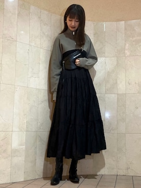 「UNFIELD（アンフィールド）のアイテム」を使った、yuriさん（レディース・160cm）の冬コーディネート