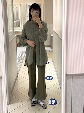 「アイテム（バレエシューズ）」を使った、yuriさん（レディース・160cm・20代）の冬コーディネート