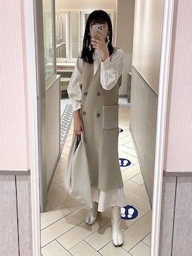 「ＡＮＤＪ（アンドジェイ）のアイテム」を使った、yuriさん（レディース・160cm）の春コーディネート