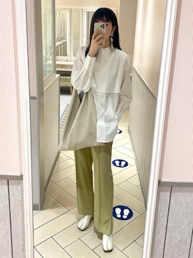 「ミントグリーン」｜「アイテム（その他）」を使った、yuriさん（レディース・160cm）の春コーディネート