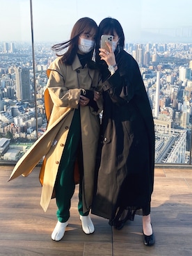 「アイテム（その他アウター）」を使った、yuriさん（レディース・160cm・20代）の春コーディネート