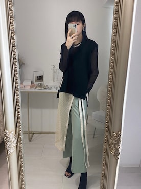 「AMAIL（アマイル）のアイテム」を使った、yuriさん（レディース・160cm）の春コーディネート