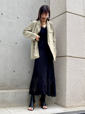 「AMAIL（アマイル）のアイテム」を使った、yuriさん（レディース・160cm）の春コーディネート