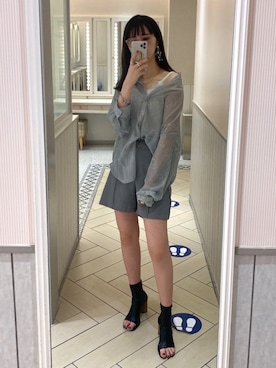 「アイテム（イヤリング）」を使った、yuriさん（レディース・160cm・20代）の春コーディネート