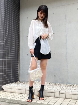 「mame（マメ）のアイテム（バッグ）」を使った、yuriさん（レディース・160cm）の春コーディネート