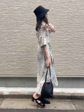 「AKIRANAKA（アキラナカ）のアイテム」を使った、yuriさん（レディース・160cm）の夏コーディネート
