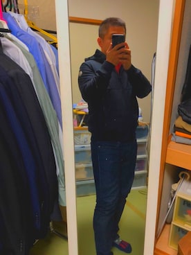 「A.P.C.」｜「アイテム（ダウンジャケット/コート）」を使った、TKさん（メンズ・168cm）の夏コーディネート