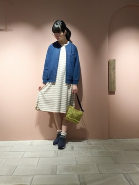 「ベルクロ」｜「アイテム（ワンピース/ドレス）」を使った、ぴのこさん（レディース・172cm）の春コーディネート