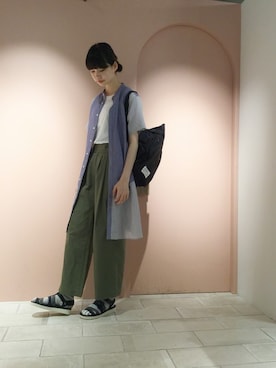 「Ne-net（ネネット）のアイテム」を使った、ぴのこさん（レディース・172cm）の春コーディネート