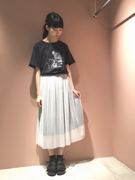 「Ne-net（ネネット）のアイテム」を使った、ぴのこさん（レディース・172cm）の夏コーディネート