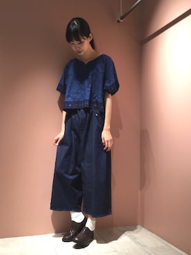 「Ne-net（ネネット）のアイテム」を使った、ぴのこさん（レディース・172cm）の夏コーディネート