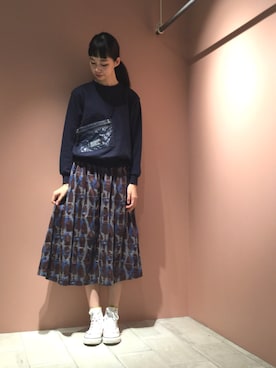 「Ne-net（ネネット）のアイテム」を使った、ぴのこさん（レディース・172cm）の秋コーディネート