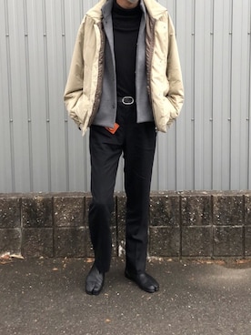 「superNova.（スーパーノヴァ）のアイテム（ジャケット/アウター）」を使った、Tanaka Ikkoさん（メンズ・186cm）の冬コーディネート