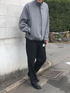 「メゾンマルジェラ」｜「アイテム（その他）」を使った、Tanaka Ikkoさん（メンズ・186cm）の冬コーディネート