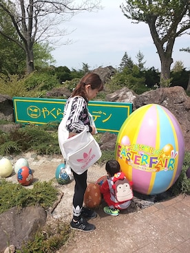「アディダスオリジナルス」｜「アイテム（レギンス/スパッツ）」を使った、ririさん（レディース・159cm）の春コーディネート
