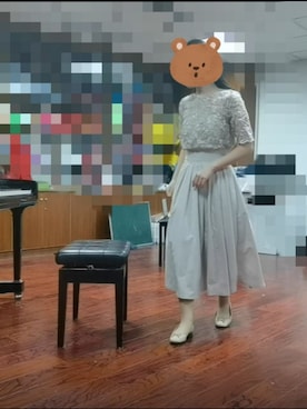 「アイテム（ドレス、シルバー系）」を使った、luxiaopangさん（レディース・162cm）の冬コーディネート